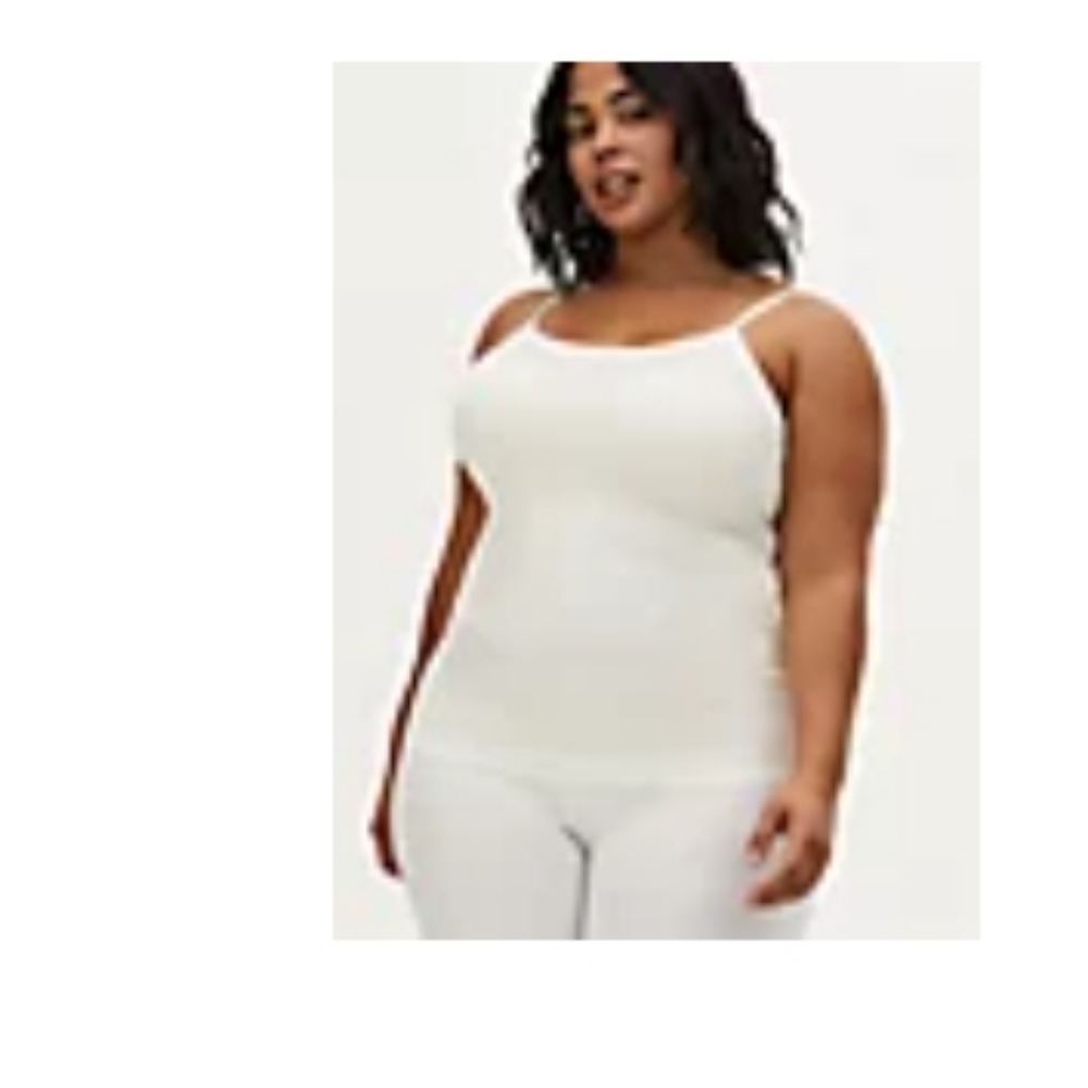 NWT White scoop neck second skin Camisole